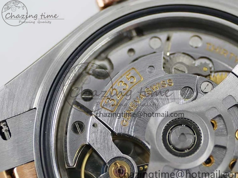 MiroTime 0310 Tailored DateJust 41 126331 SS RG TWF 1:1 Best Edition 904L Steel Gray Dial Green Roman on SS RG Jubilee Bracelet VR 2450